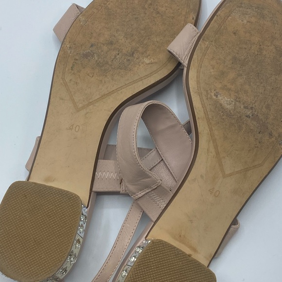 Dune London Embellished Jewel Blush Strappy Sandals - Picture 8 of 9